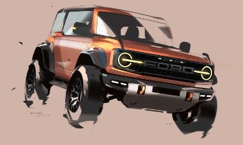 Bronco Raptor Design Sketch